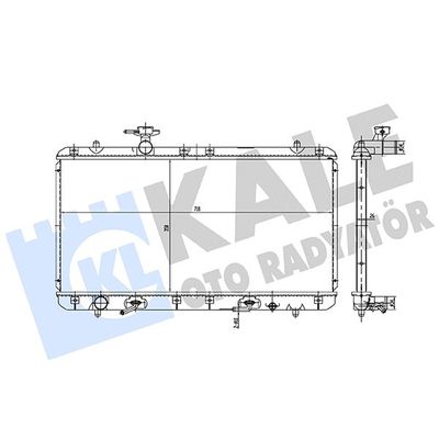 Su Radyatörü  Toyota Hilux (GUN1)(2016->)  KALE 362375