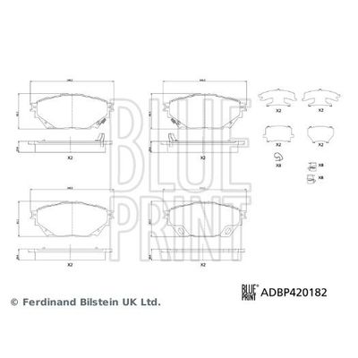 Fren Disk Balata Ön veya Arka WEGER 495261