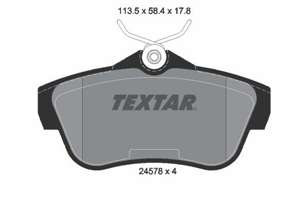 Fren Disk Balata Ön Fiat Scudo (272) Cargo (10.2006->)  TEXTAR 2457803
