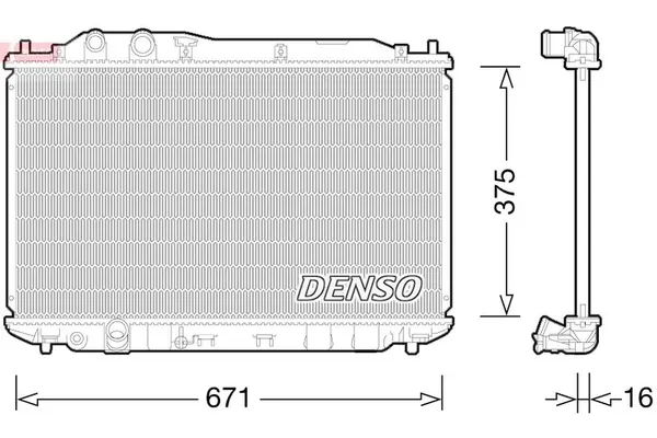 Su Radyatörü  Honda Civic Sedan (FD)(04.2006->)  DENSO DRM40028