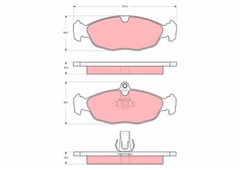 Fren Disk Balata Arka TRW GDB1569  JLM21220 JLM21918 MJA2751AA