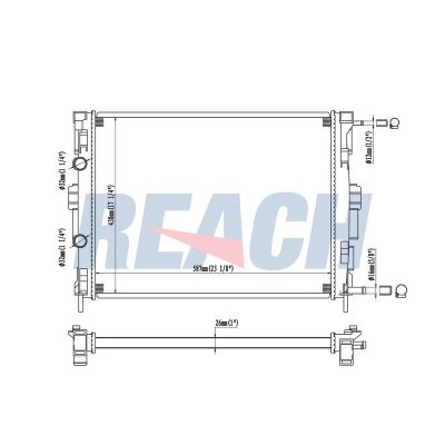 Su Radyatörü  Renault Scenic II (06.2003->)  ORİS BOP909016