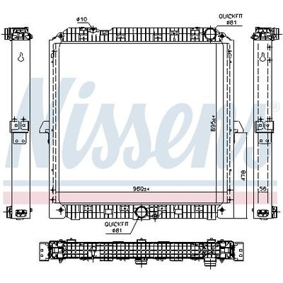 Su Radyatörü  Renault Espace /Grand Espace (JE0)(12.1996->)  NISSENS 67192