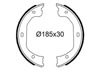 Fren Pabuçlu Balata Arka VALEO 564298  EFY74439Z EFY7-44-39Z