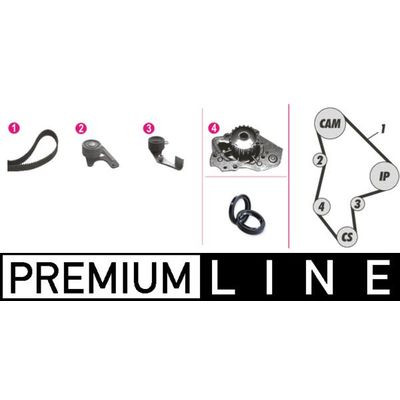 Devirdaim Su Pompası  Peugeot 306 3/5 Kapı (S1)(01.1993->05.1996)  MAHLE CPK 47 000P