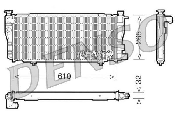 Su Radyatörü  DENSO DRM21012