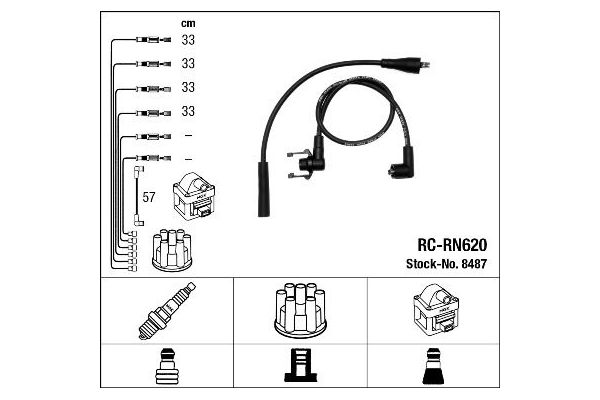 Buji Kablosu  NGK 8487