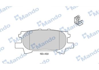 Fren Disk Balata Arka MANDO MBF015613  MBF015613 446648030 04466-48030 446648040 04466-48040 446648060 04466-48060 446648090 04466-48090