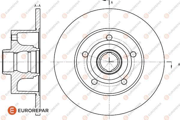 Fren Disk Ayna Arka Sağ ve Sol Audi A4 Sedan (B5)(11.1994->)  EUROREPAR 1618885780