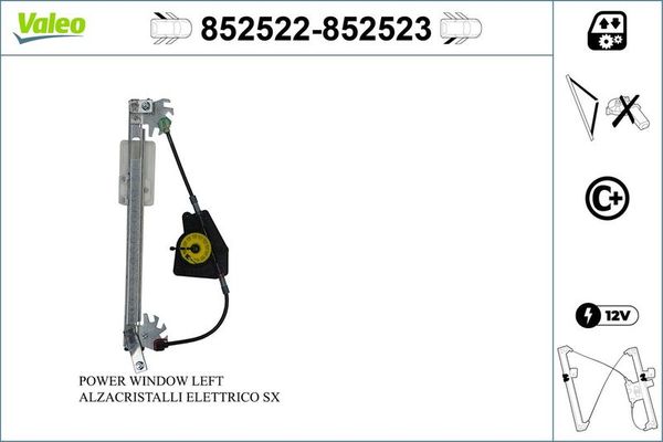 Cam Krikosu Arka Sol VALEO 852522