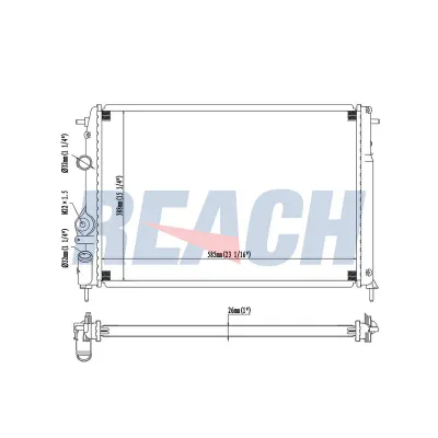 Su Radyatörü  Renault Scenic (JA...)(03.1999->)  KALE 0520262AL