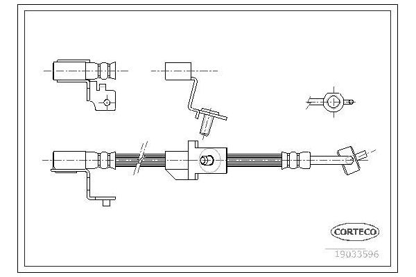 Fren Hortumu Ön Sağ EUROCRAFT EU F17160-003