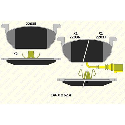 Fren Disk Balata Ön KALE BALATA 22035 172 05