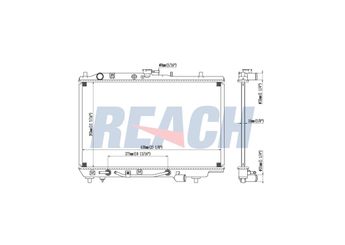 Su Radyatörü  RADISEN RR 62378  B36715200B B55715200A B55715201 B55715200B B557-15-200B B55715200C B557-15-200C B55715200D B557-15-200D