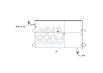 Klima Radyatörü  DELPHI TSP0225072  1H0820413 1H1820413 1H1820413A