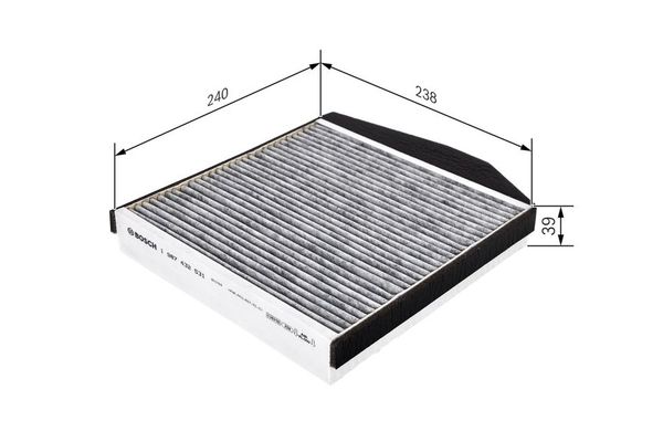 Polen Filtresi  Volvo XC70 (08.2000->)  BOSCH 1 987 432 531