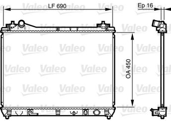 Su Radyatörü  VALEO 735580  1770066J10 17700-66J10