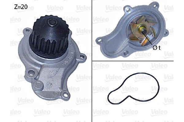 Devirdaim Su Pompası  Chrysler Sebring 4 kapı (JR41)(2001->)  VALEO 506605