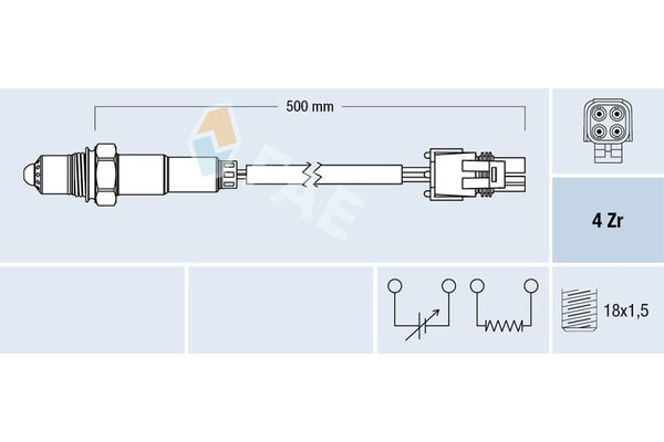 Oksijen (Lambda) Sensörü  FAE 77259