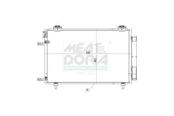 Klima Radyatörü  Toyota Avensis (T25)(2003->)  ORİS CTO510016