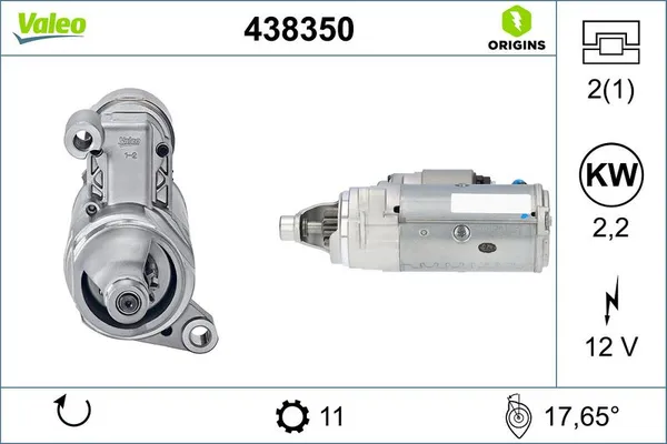 Marş Dinamosu  Audi A8 (4NC/4NL)(11.2021->)  VALEO 438350