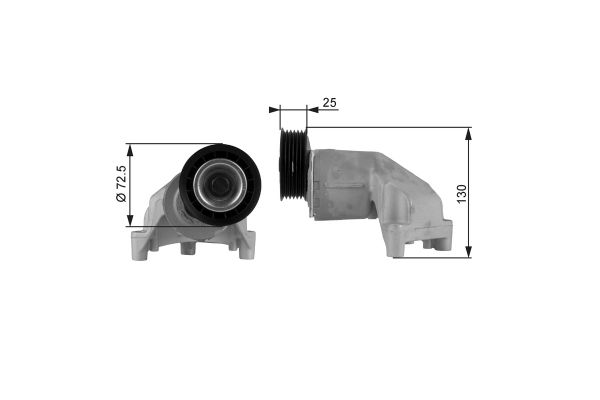 Vantilatör Kayış Gergi Rulmanı  Ford Fiesta (DX)(2000->)  GATES T38272