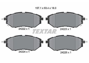 Fren Disk Balata Ön veya Arka TEXTAR 2422201  26296AJ001 26296-AJ001 26296AG000 26296AG010 26296AG030 26296AG050 26296AG051 26296AG080 26296AJ000 26296AJ010 26296AL000 26296AL010 26296AL020 26296AL040 26296AVA00 26296SG000 26296SG010 26296SG011 26296VA000 26296VA010 26296VA020 26296VA030 26296VA050 26296XA000 26296XA010 26696AG040 29296AG051