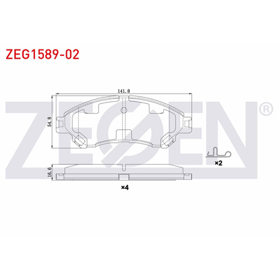 Fren Disk Balata Ön ZEGEN ZEG1589-02