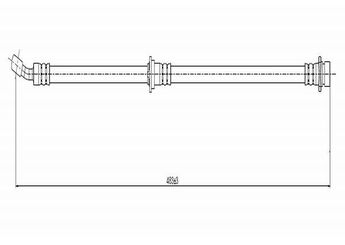 Fren Hortumu Arka Sağ veya Sol CAVO C800 695A  46431SS0003 46451SS0003