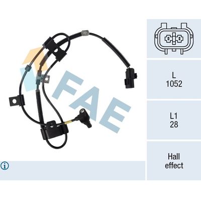 Abs Sensörü Ön Sağ Kia Rio (JB)(2005->)  MAHER 12345