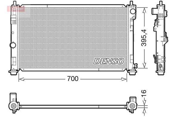 Su Radyatörü  DENSO DRM06039