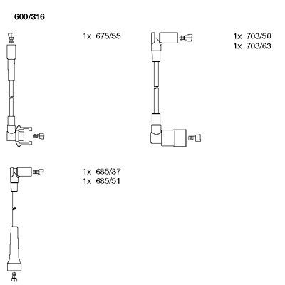 Buji Kablosu  ÜNÜVAR 0166165-LPG