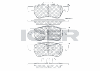 Fren Disk Balata Ön MGA 55792  10343249 10197211 10088104