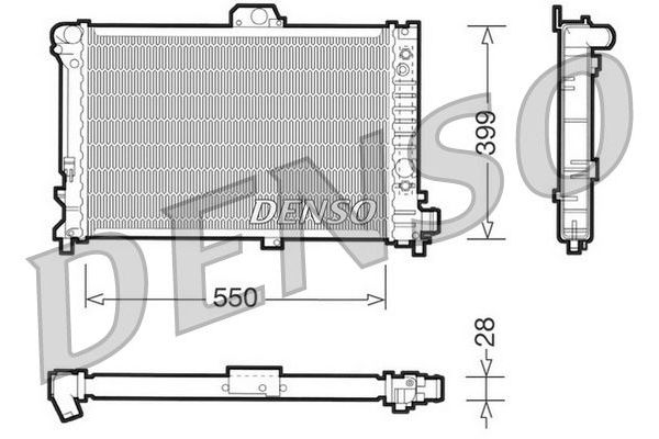 Su Radyatörü  DENSO DRM25007