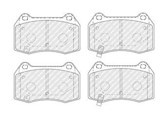 Fren Disk Balata Ön veya Arka FERODO FDB1561  41060CD094 41060CD026 41060CD028 D1060CD00C D106MCD00J D10F0CD00C D10F0CD026 D10F0CD028 D1MFMCD00J