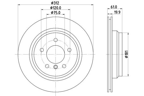 Fren Disk Ayna Arka Sağ TEXTAR 92098803