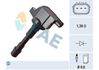 Ateşleme Bobini  FAE 80469  133943 2503943 CM11119 CM11119A CM11119B CM11119M IGC0081 30520RBJ003 30520RBJ0031 30520RBJ013 30520RBJ0130 30520RBJS01 30520RBJS010 30520-RBJ-003 30520-RBJ-0031 30520-RBJ-013 30520-RBJ-0130 30520-RBJ-S01 30520-RBJ-S010