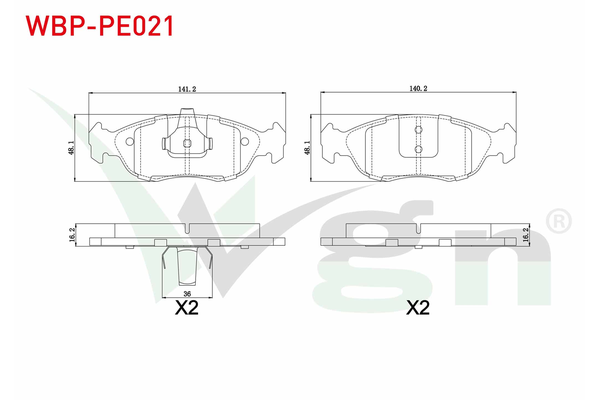 Fren Disk Balata Ön WGN WBP-PE021