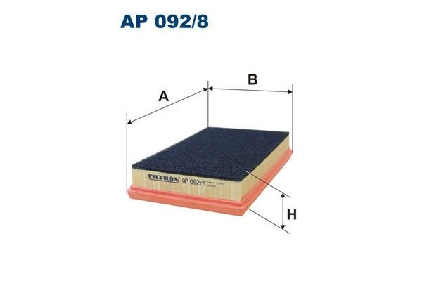 Hava Filtresi  Fiat Bravo (198)(03.2007->)  FILTRON AP 092/8