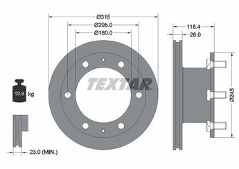 Fren Disk Ayna Ön Sağ ve Sol BRAXIS AE1064  1904532 7168368 7171274