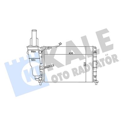 Su Radyatörü  Fiat Punto (176) 3/5 Kapı (04.1997->)  KALE 351840