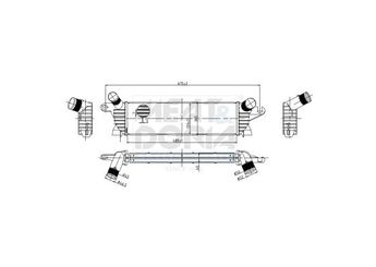 Turbo Radyatörü  VEKA 42-3533  2141000Q0C 2141000QAB 8200073413 8200140970