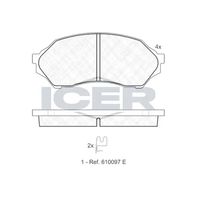 Fren Disk Balata Ön Mazda 323 F/S Sedan (BJ)(01.2001->)  AYD 60306A