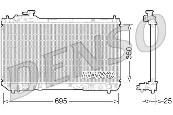 Su Radyatörü  DENSO DRM50063