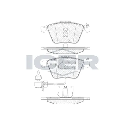 Fren Disk Balata Ön WONGA 22219