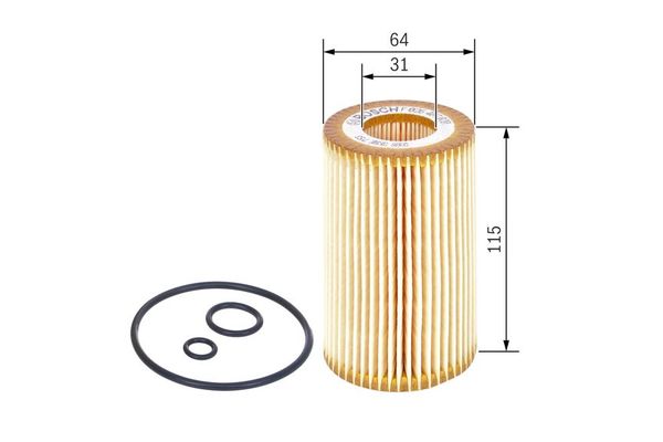 Yağ Filtresi  Honda Accord Tourer (CN/CM)(01.2003->)  BOSCH F 026 407 070