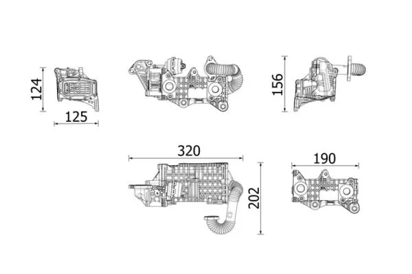Egr Soğutucu  MAHLE CE 43 000P