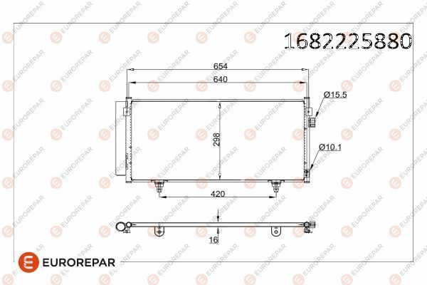 Klima Radyatörü  Subaru Impreza (G13)(2013->)  EUROREPAR 1682225880
