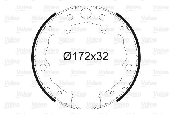 Fren Pabuçlu Balata Arka Nissan Cube (Z12)(08.2009->)  VALEO 564128