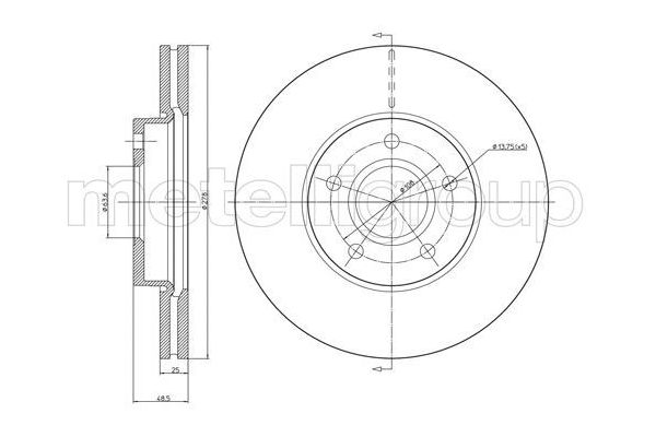 Fren Disk Ayna Ön Sağ ve Sol Volvo C70 Cabriolet (12.2005->)  CIFAM 800-685C